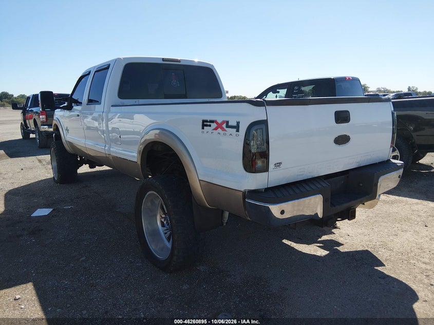 Vin: 1ft7w2bt7bec67593, lot: 46760964, ford f-250 lariat 20113