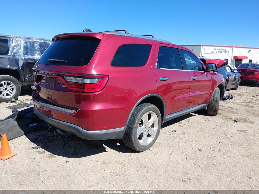Vin: 1c4rdjag3fc128530, lot: 46761131, dodge durango sxt 20154