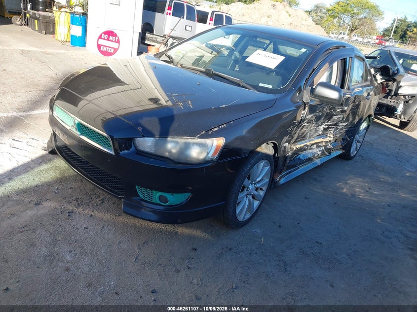 Vin: ja32u8fw8au029018, lot: 46761176, mitsubishi lancer gts 20102