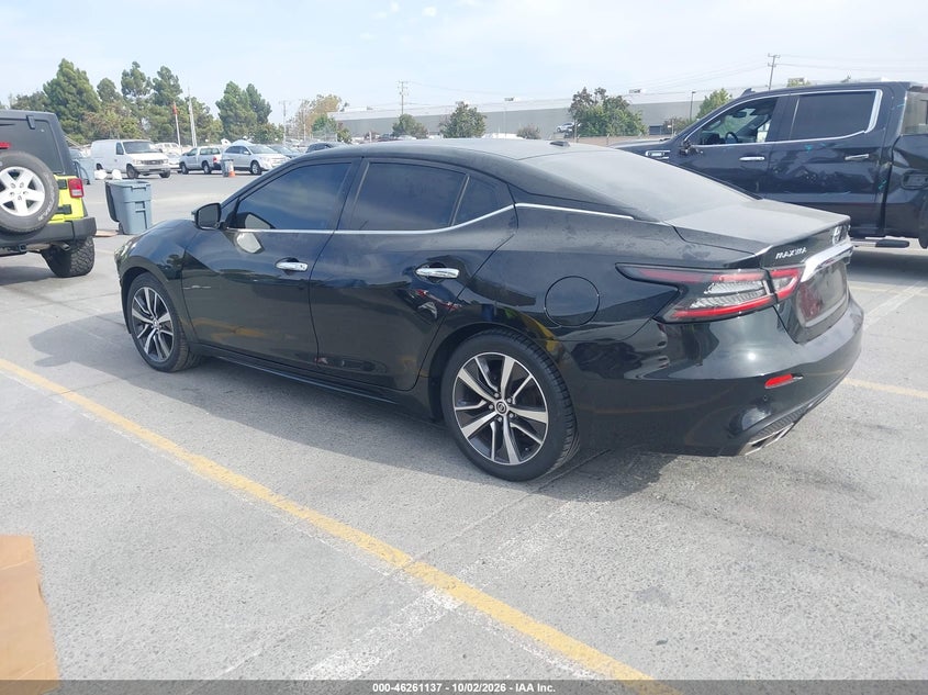 Vin: 1n4aa6cv9lc379228, lot: 46761206, nissan maxima sv xtronic cvt 20203