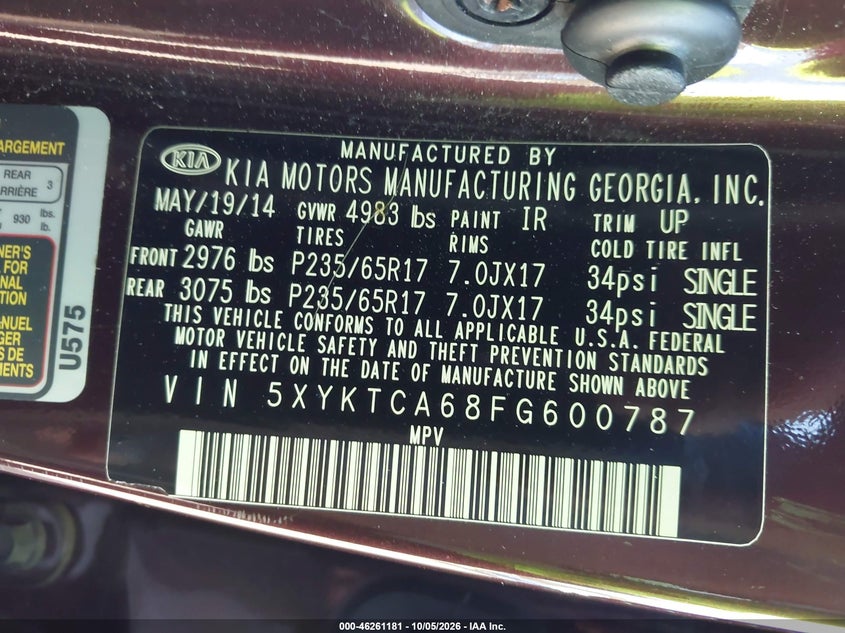 2015 KIA SORENTO LX · Фото 9