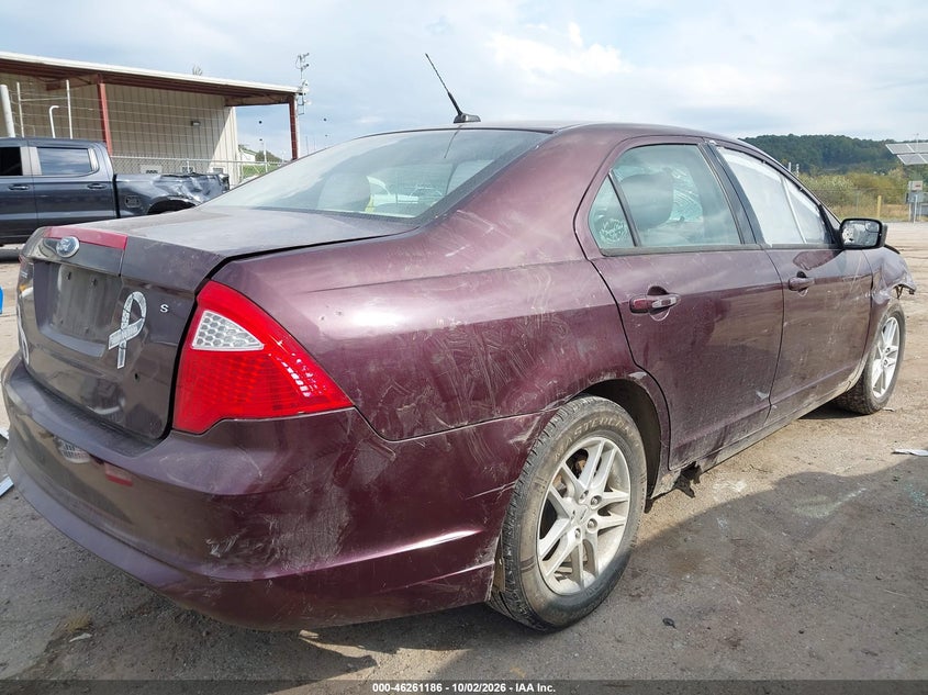 Vin: 3fahp0gaxbr232403, lot: 46761255, ford fusion s 20114