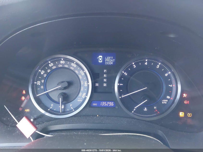 LEXUS IS 250 2013 VIN JTHBF5C29D5192771