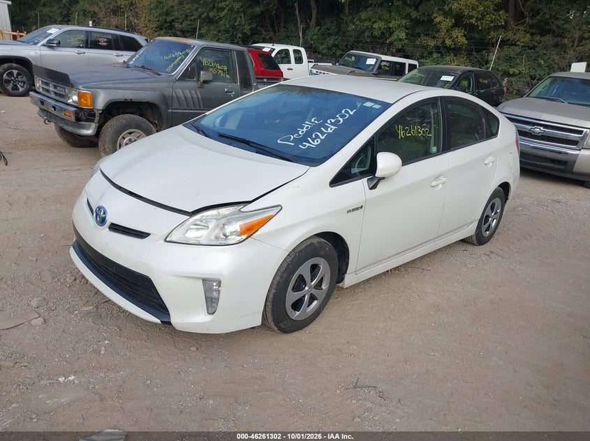 Vin: jtdkn3du9e1773706, lot: 46761371, toyota prius two 20142