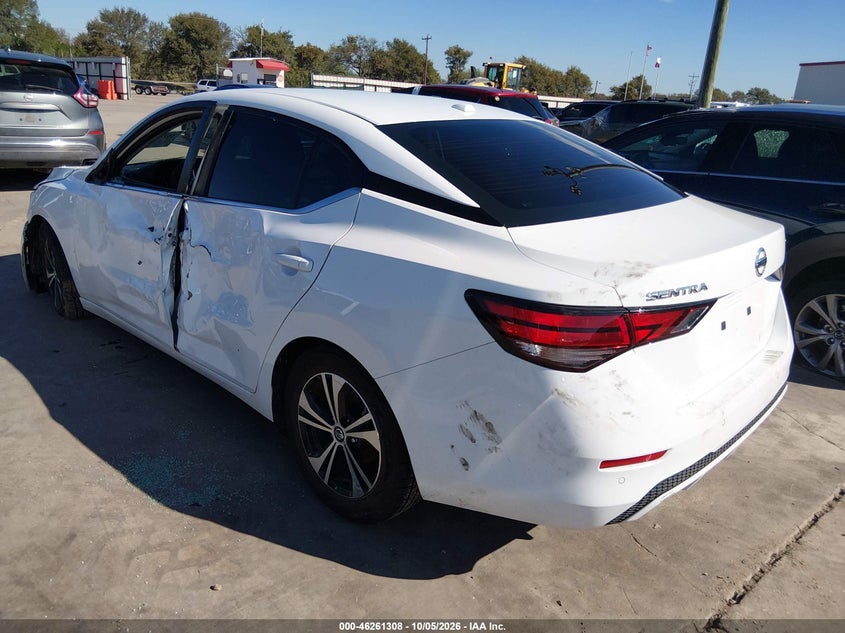 Vin: 3n1ab8cv6py300892, lot: 46761377, nissan sentra sv xtronic cvt 20233
