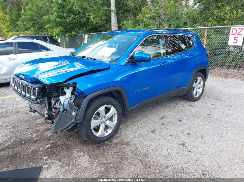 Vin: 3c4njcbb2mt560078, lot: 46761408, jeep compass latitude fwd 20212