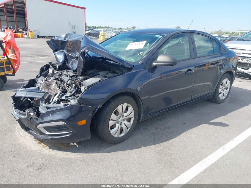 Vin: 1g1pc5sh4g7188795, lot: 46761444, chevrolet cruze limited ls auto 20162