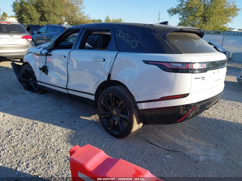 Vin: salyt2ex1ma298157, lot: 46761466, land rover range rover velar p250 r-dynamic s 20213