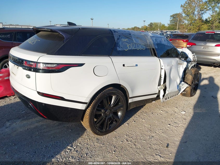 Vin: salyt2ex1ma298157, lot: 46761466, land rover range rover velar p250 r-dynamic s 20214