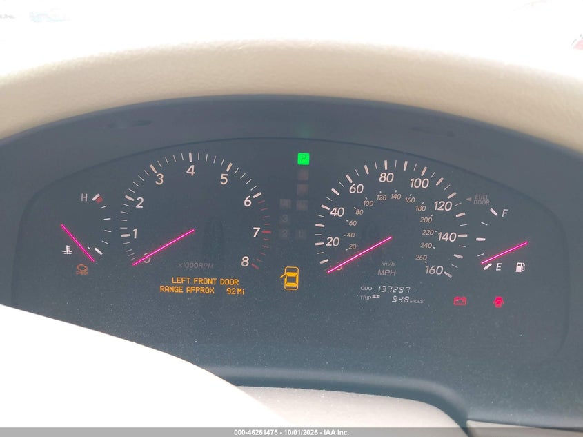 LEXUS LS 430 2002 VIN JTHBN30F320064180