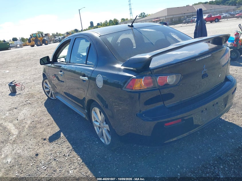 Vin: ja32u8fwxeu002280, lot: 46761576, mitsubishi lancer gt 20143