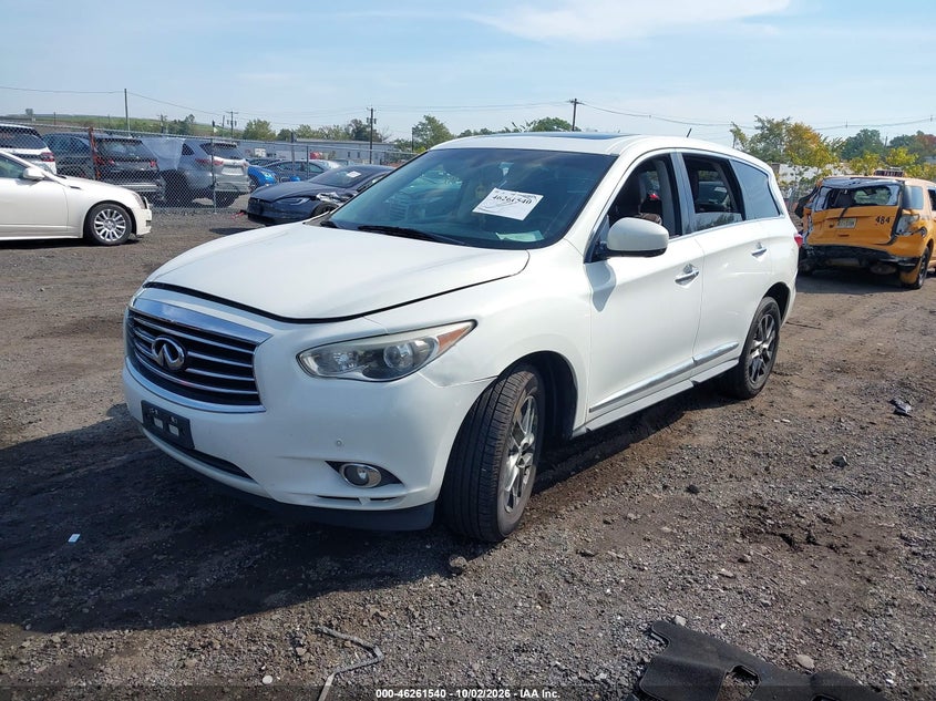 Vin: 5n1al0mm0dc326566, lot: 46761609, infiniti jx35 20132
