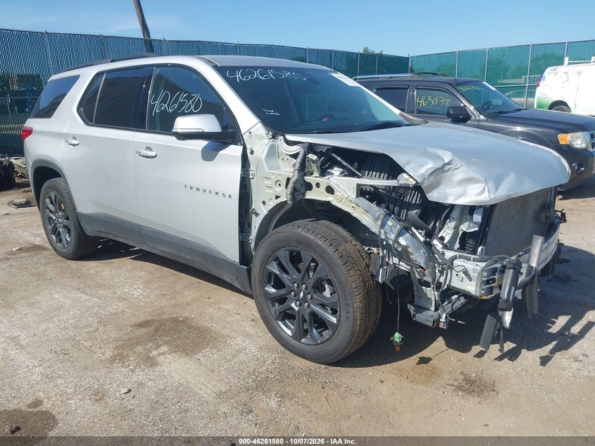 Vin: 1gnevjkw2lj127806, lot: 46761648, chevrolet traverse awd rs 20201