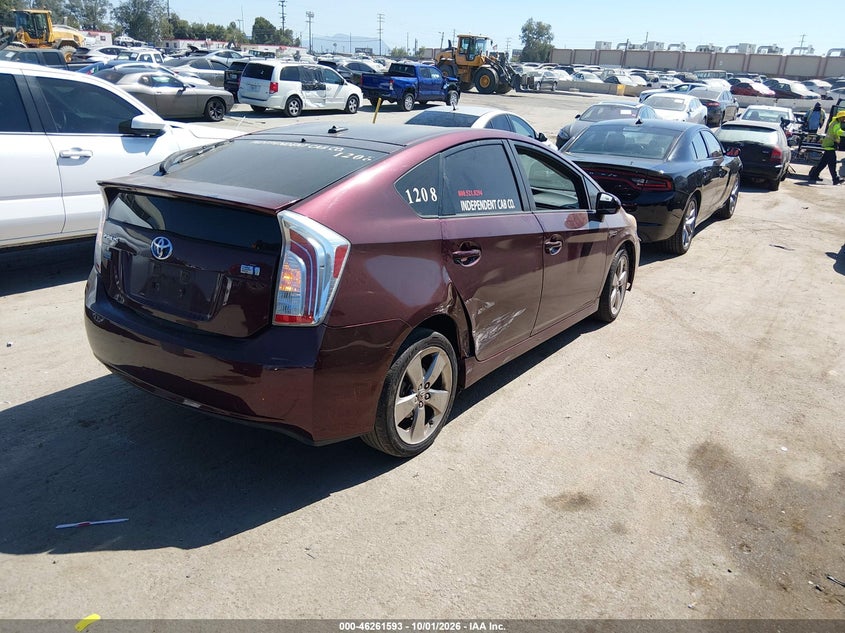 Vin: jtdkn3du0d5616363, lot: 46761662, toyota prius three se 20134
