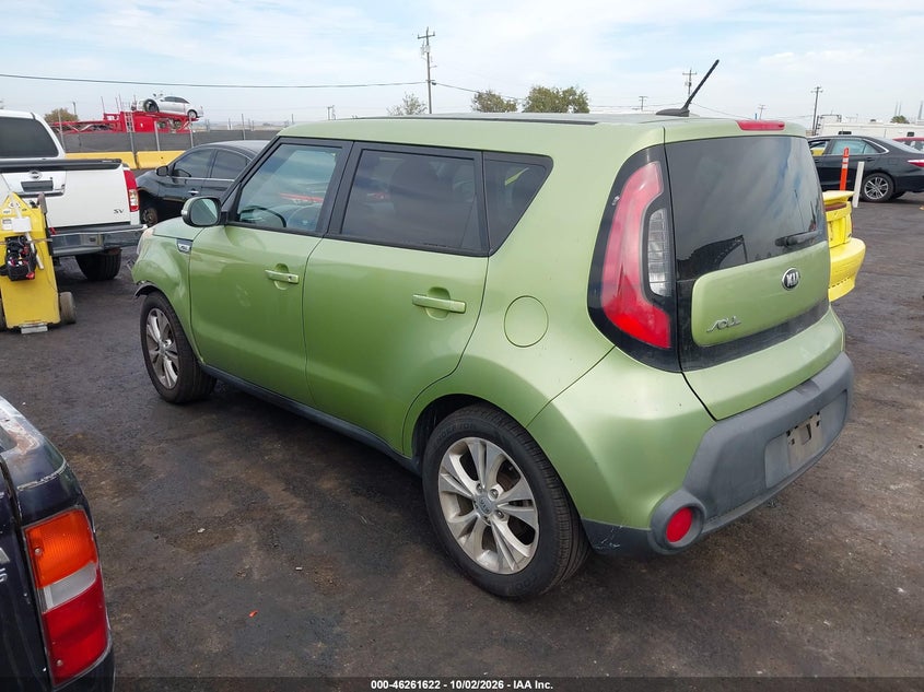 Vin: kndjp3a5xe7729486, lot: 46761691, kia soul + 20143