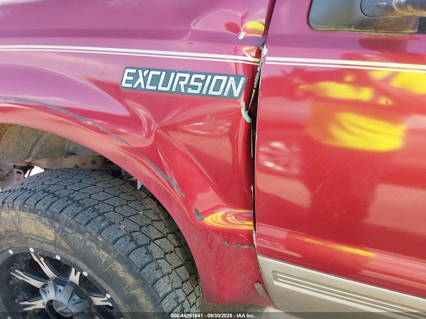 FORD EXCURSION 2003 VIN 1FMSU45F73EB12699