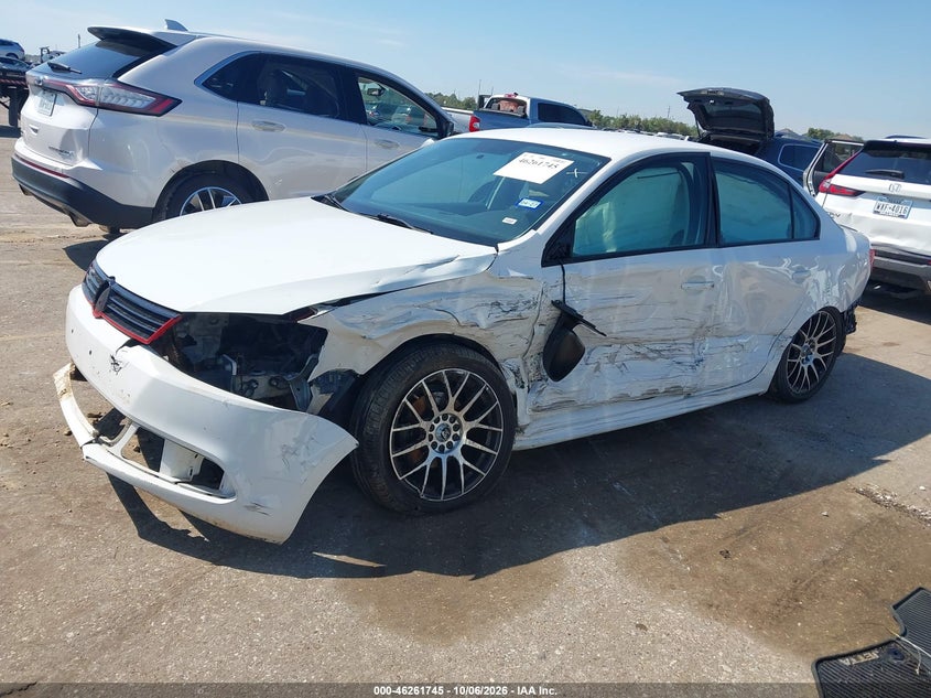 2013 Volkswagen Jetta 2.0L S, Оба бока, IAAI, VIN 3VW2K7AJ7DM399315 — фото 2