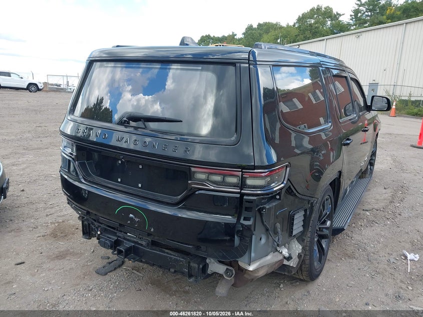 Vin: 1c4sjvfj8ns110132, lot: 46761889, jeep grand wagoneer series ii obsidian 4x4 20224
