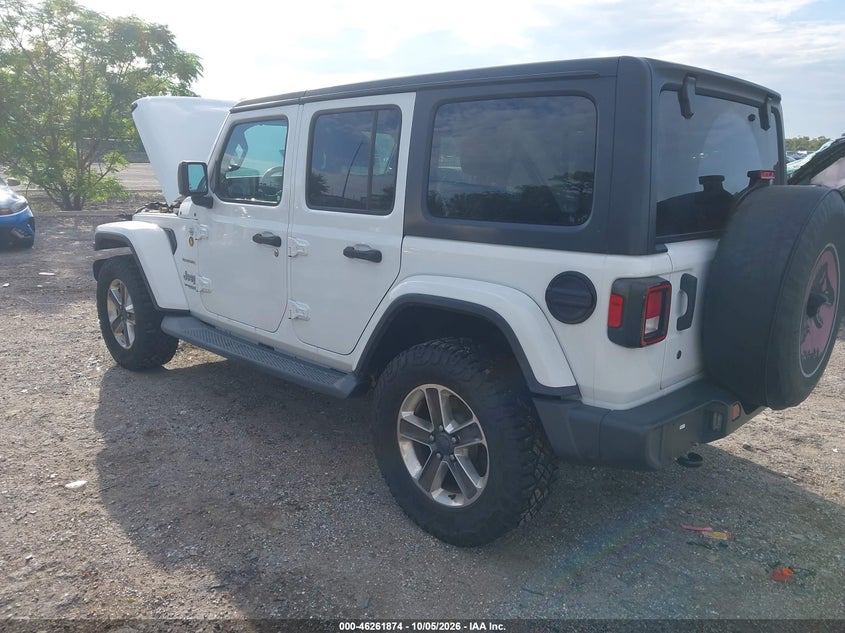 Vin: 1c4hjxeg0kw514820, lot: 46761941, jeep wrangler unlimited sahara 4x4 20193