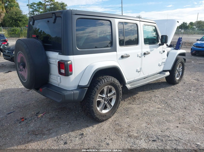 Vin: 1c4hjxeg0kw514820, lot: 46761941, jeep wrangler unlimited sahara 4x4 20194