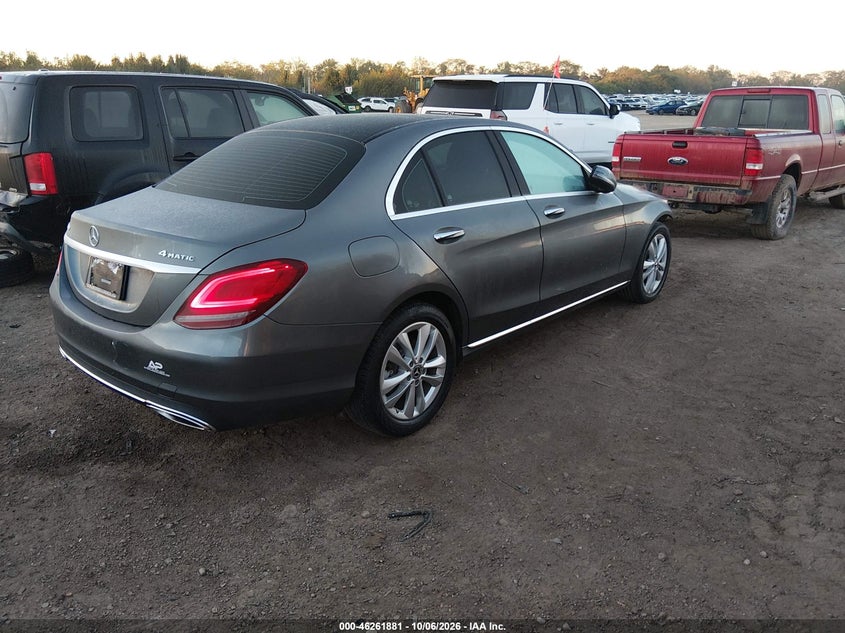 Vin: wddwf8eb6lr560614, lot: 46761949, mercedes-benz c 300 4matic 20204