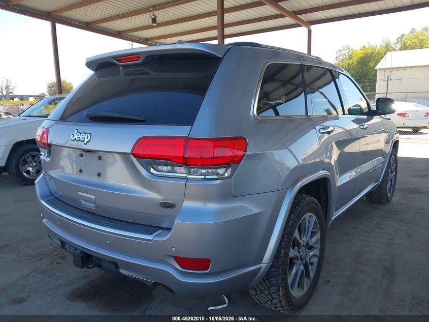 Vin: 1c4rjfcg9jc293087, lot: 46762079, jeep grand cherokee overland 4x4 20184