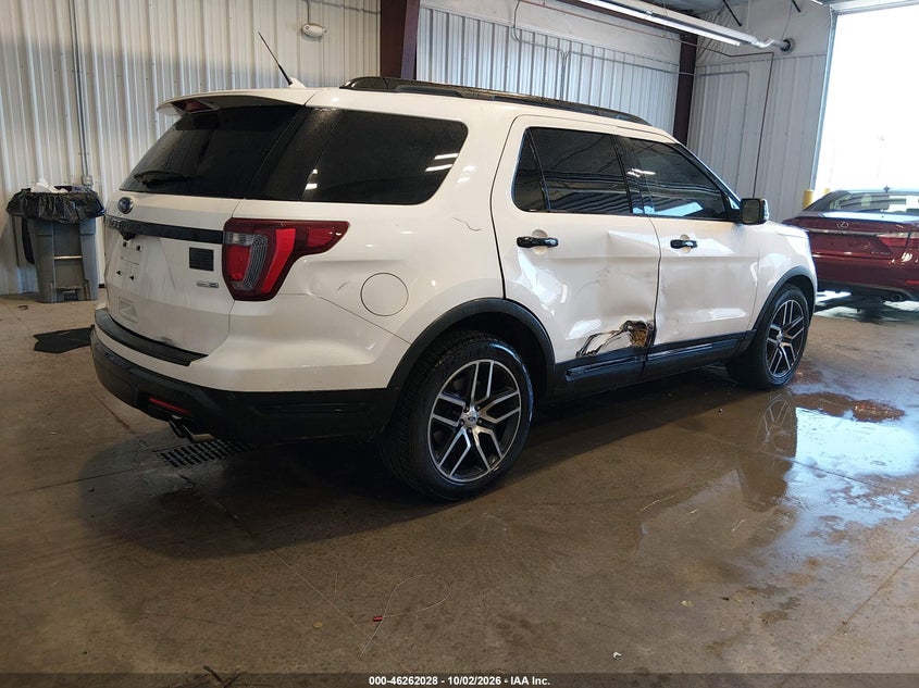 Vin: 1fm5k8gt3jga80767, lot: 46762097, ford explorer sport 20184