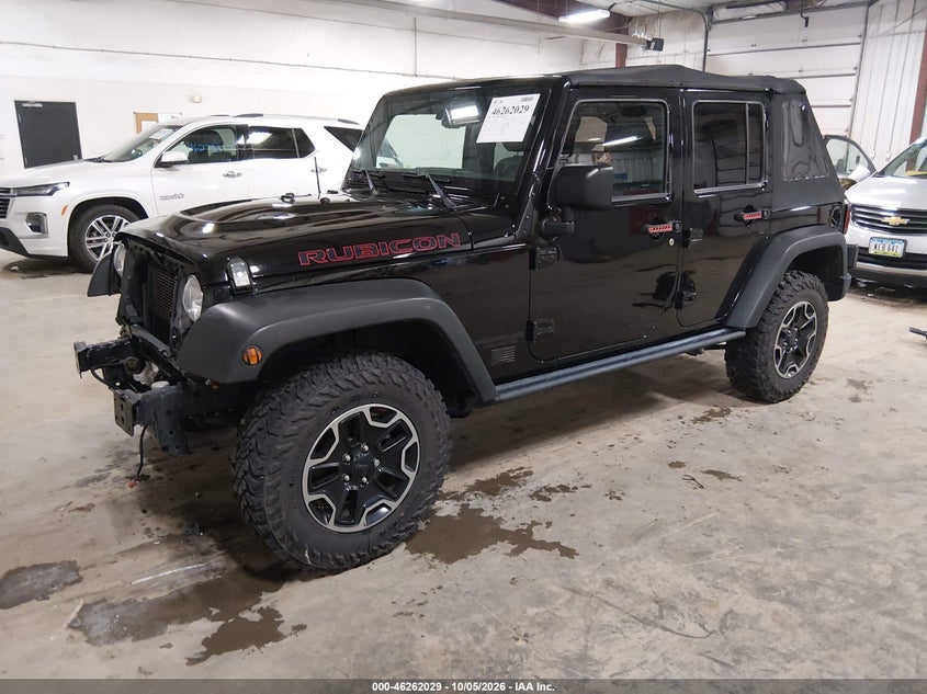 Vin: 1c4hjwfg3fl760194, lot: 46762098, jeep wrangler unlimited rubicon hard rock 20152