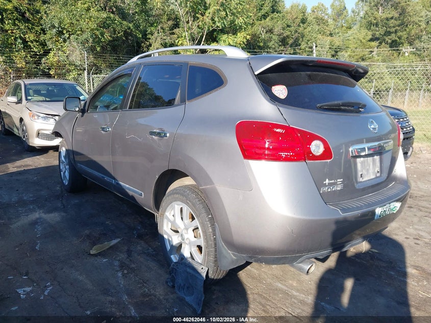 Vin: jn8as5mt8cw293930, lot: 46762115, nissan rogue sv w/sl pkg 20123