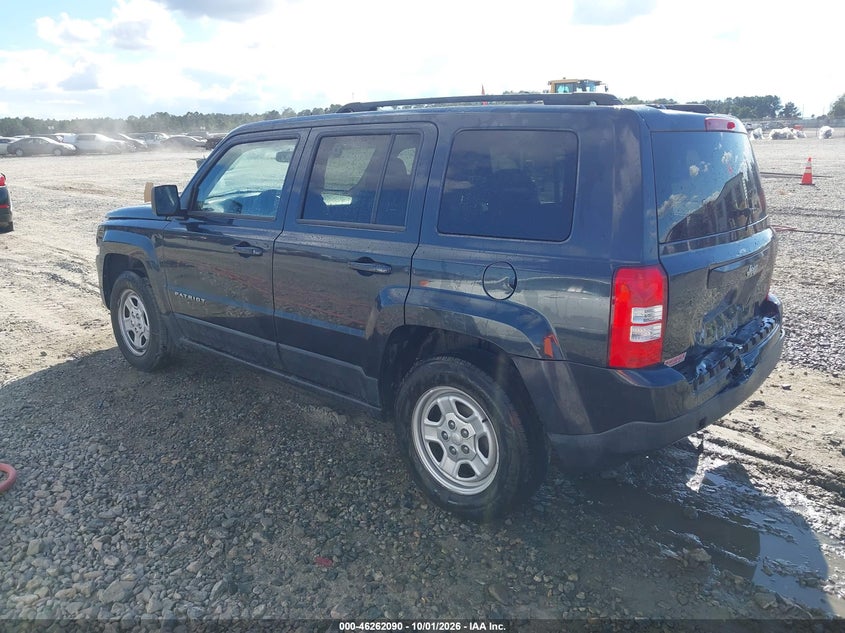 Vin: 1c4njpba0gd550688, lot: 46762159, jeep patriot sport 20163