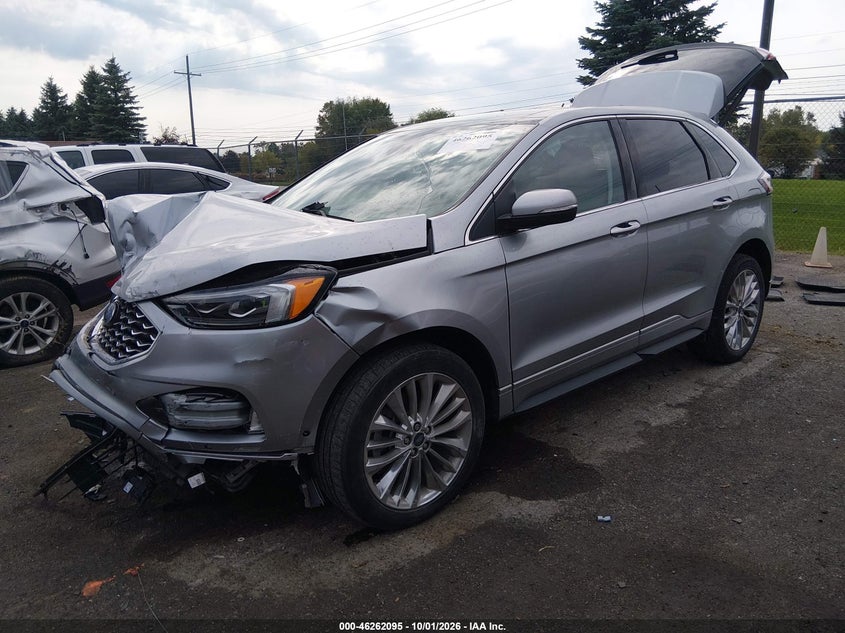 Vin: 2fmpk4k9xnba67623, lot: 46762164, ford edge titanium 20222