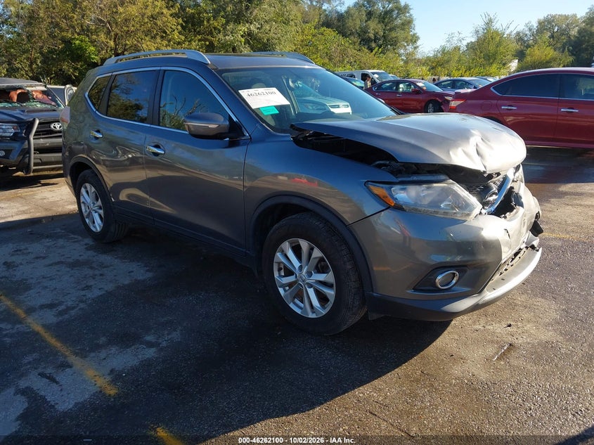 Vin: 5n1at2mt5gc915460, lot: 46762169, nissan rogue sv 20161