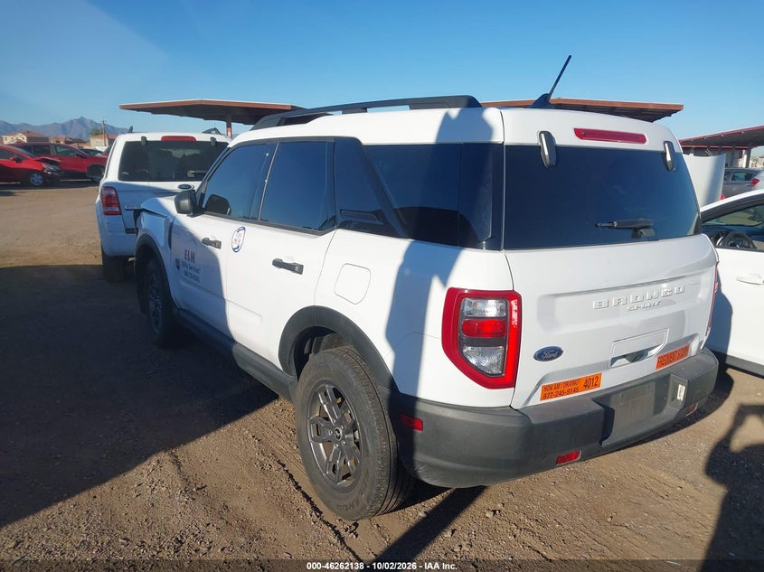 Vin: 3fmcr9b63rre40523, lot: 46762207, ford bronco sport big bend 20243