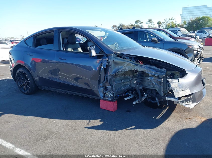 Vin: 5yjygdee8mf214817, lot: 46762269, tesla model y long range dual motor all-wheel drive 20211