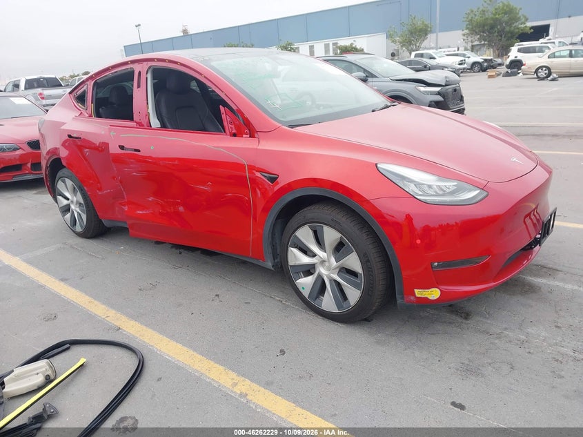 Vin: 5yjygdee7mf282641, lot: 46762298, tesla model y long range dual motor all-wheel drive 20211