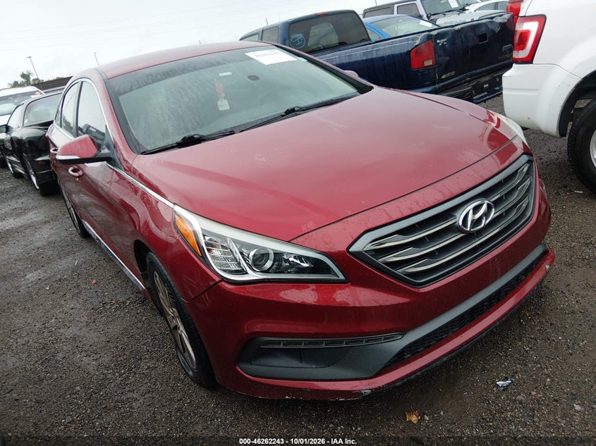 Vin: 5npe34af8fh043780, lot: 46762312, hyundai sonata sport 20151
