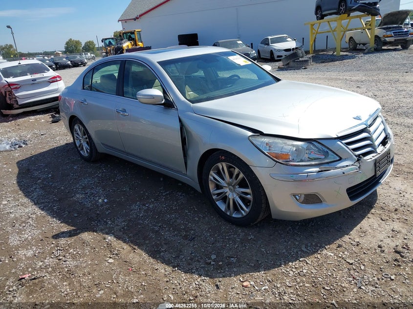 Vin: kmhgc4df3au098250, lot: 46762324, hyundai genesis 4.6 20101