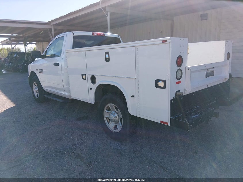 Vin: 3c7wr4aj6jg215283, lot: 46762328, ram 2500 tradesman  4x2 8' box 20183