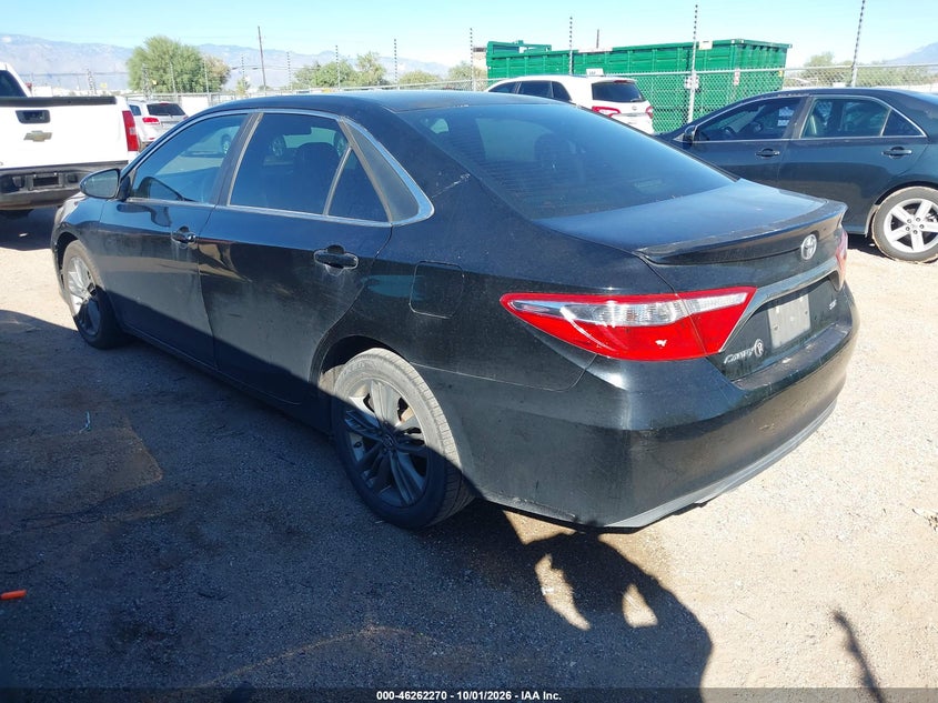 Vin: 4t1bf1fk1fu984116, lot: 46762339, toyota camry se 20153