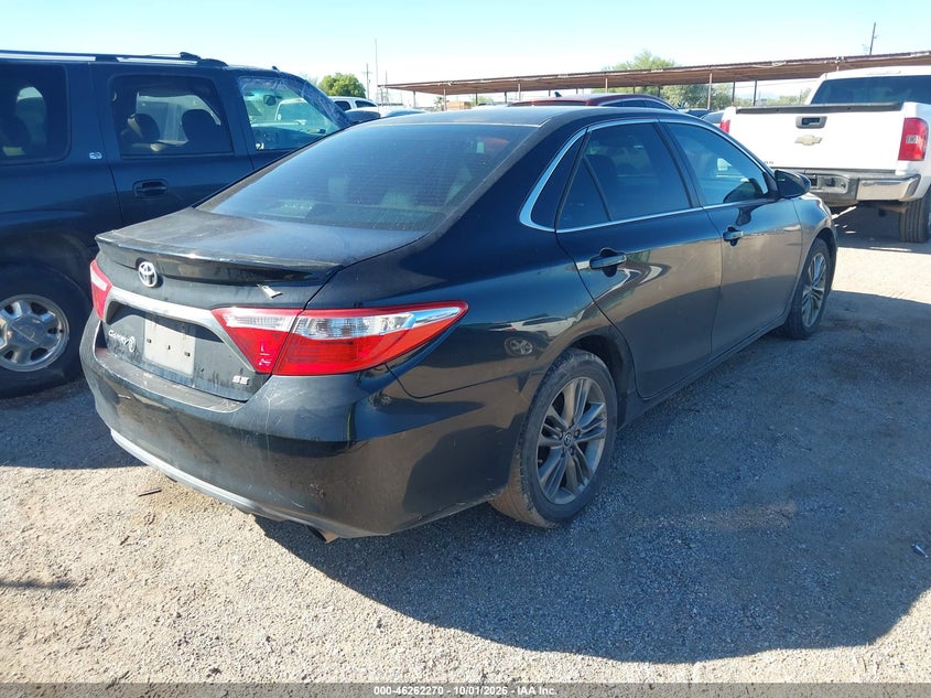 Vin: 4t1bf1fk1fu984116, lot: 46762339, toyota camry se 20154