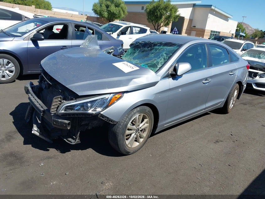 Vin: 5npe24af2hh483824, lot: 46762395, hyundai sonata se 20172