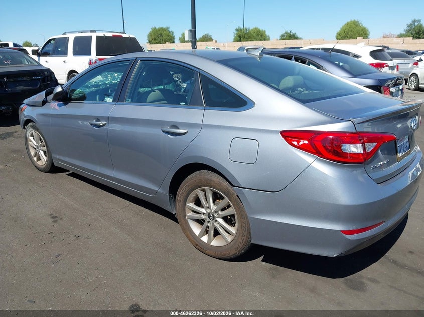 Vin: 5npe24af2hh483824, lot: 46762395, hyundai sonata se 20173