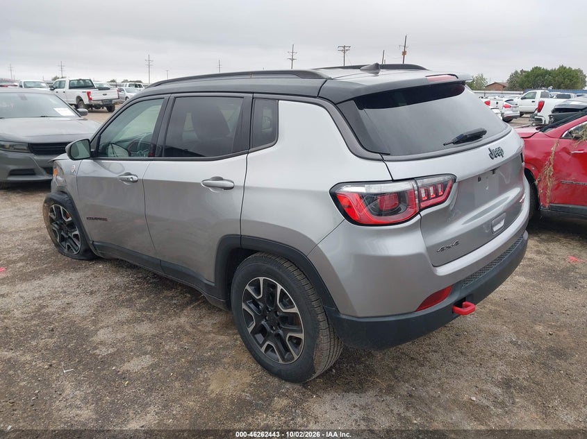 Vin: 3c4njddb3lt189482, lot: 46762511, jeep compass trailhawk 4x4 20203