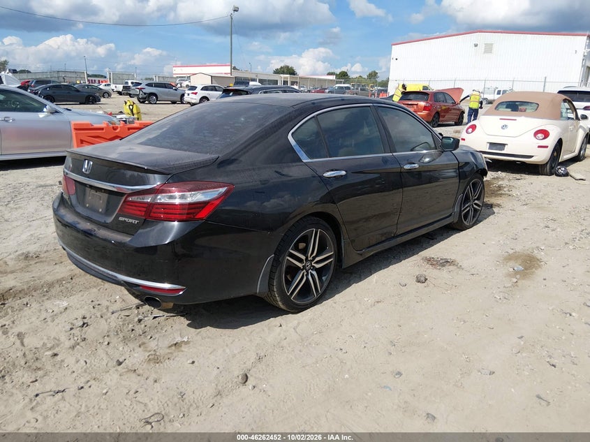 Vin: 1hgcr2f56ga107089, lot: 46762521, honda accord sport 20164