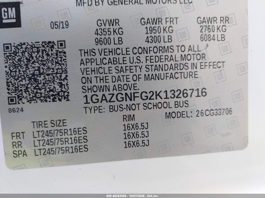 2019 CHEVROLET EXPRESS 3500 LS · Фото 9