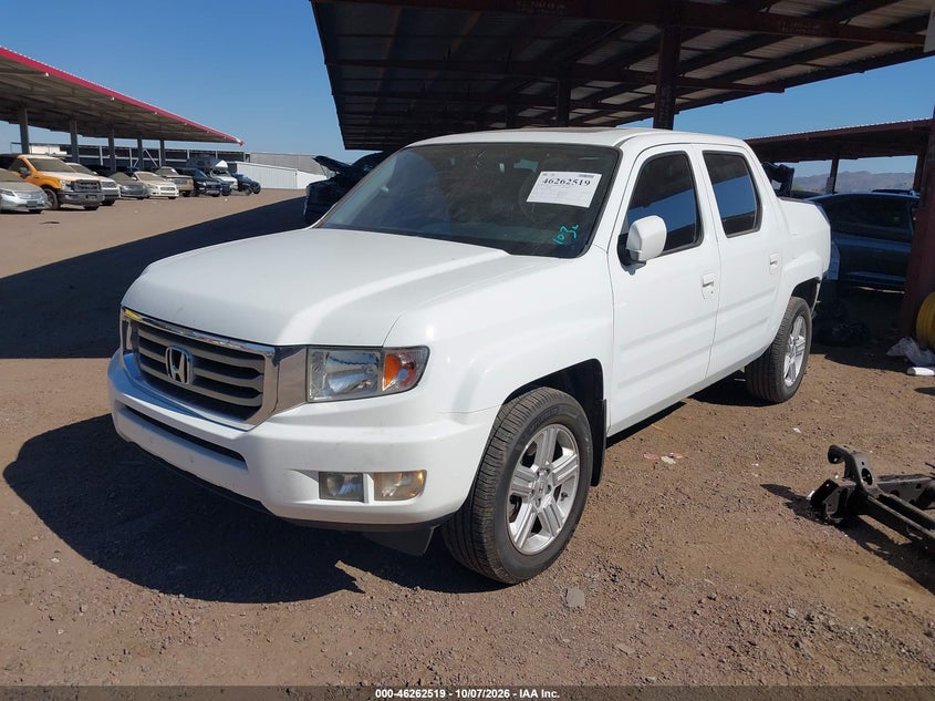 2014 Honda Ridgeline Rtl, Правый зад, IAAI, VIN 5FPYK1F59EB012072 — фото 2