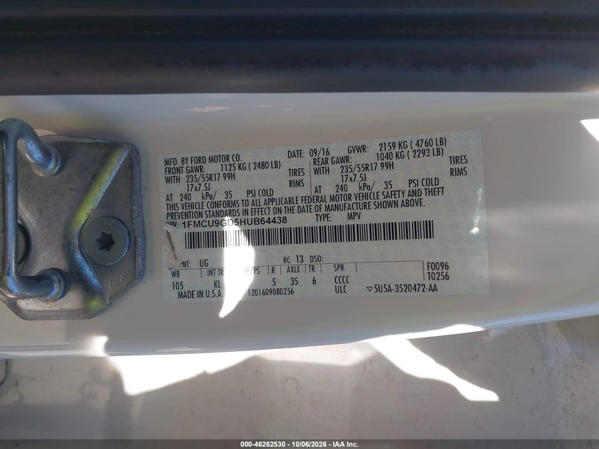 2017 FORD ESCAPE SE · Фото 9