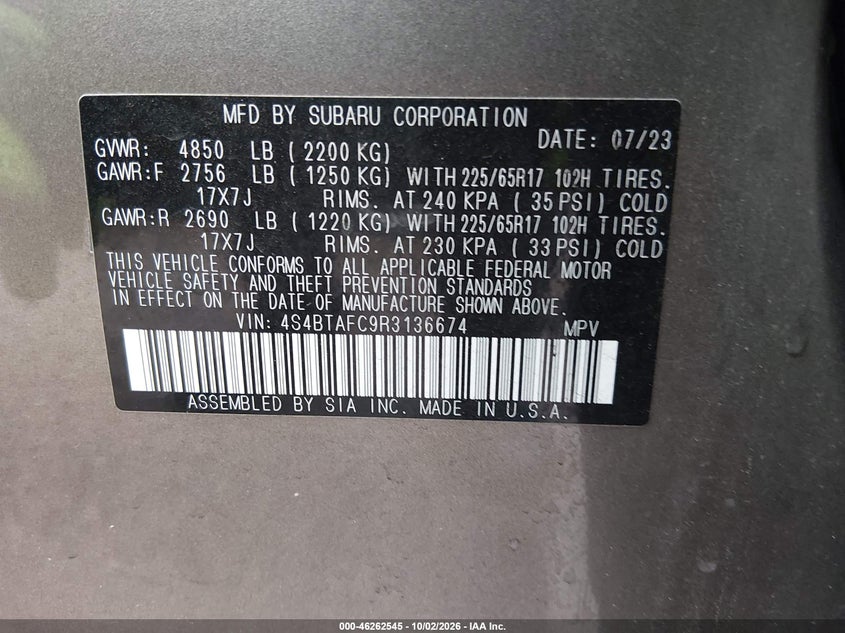 2024 SUBARU OUTBACK PREMIUM · Photo 9