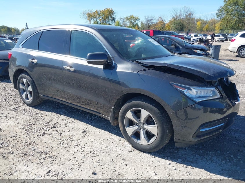 Vin: 5fryd4h27gb015013, lot: 46762637, acura mdx acurawatch plus package 20161