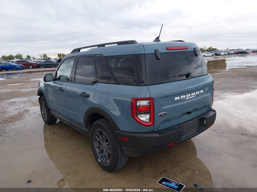 Vin: 3fmcr9b67pre33734, lot: 46762652, ford bronco sport big bend 20233
